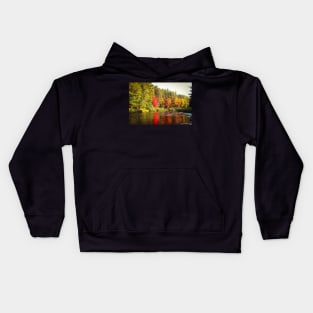 Kayaking the Tomahawk River Kids Hoodie